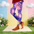 thumbnail image 2 of Shadoumai Easter Day Leggings for Women, Plus Size High Waist Egg Leggings Womens, Yoga Pants Bottoms Women Black, 2 of 3