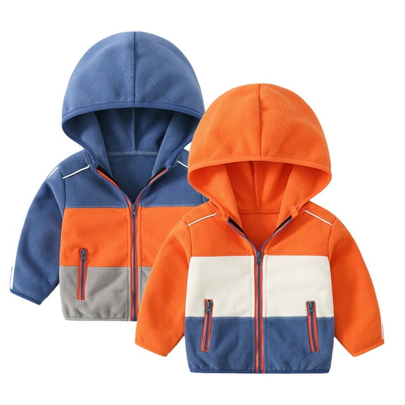 Esaierr Kids Spring Fall Hooded Jacket ToddleR Lightweight Hooded Coat Baby Girls Boys Spring Windbreaker Spring Fall Hooded Outerwear for Kids 2-12Y