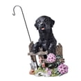 thumbnail image 2 of Estatua de perro, adorno de perro, resina coleccionable, decoración creativa para perros, estatuilla para exteriores, para balcón, césped, jardín, Estilo F, 2 of 8