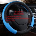 thumbnail image 4 of Anillo interior de goma blanca con relieve de cuero para volante de automóvil, funda protectora para manija de automóvil, productos ecológicos, 4 of 5