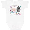 thumbnail image 3 of Inktastic My Great Aunt Loves Me- cute and happy llama Boys or Girls Baby Bodysuit, 3 of 5