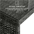 thumbnail image 5 of Best Choice Products 4-Piece Outdoor Wicker Patio Conversation Furniture Set w/ Table, Cushions - Gray/Cream, 5 of 8