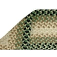 thumbnail image 5 of Better Trends Oval Braided Rug 88"x 112" 100% Wool Mat for Indoor Use, Area Rug for Bedroom Woodbridge Collection - (Green), 5 of 6
