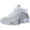 White/White/Metallic Silver, variant on Nike Womens Shox R4 Fitness Lace Up Running Shoes