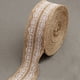 thumbnail image 4 of sweethay Rollo de yute natural de alta , 1 m/rollo, cinta de arpillera, rollo de yute de encaje de arpillera para decoración rústica de boda, Type2 NO2, 4 of 6