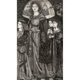 thumbnail image 2 of Burneâ€“Jones, Edward 16x24 Black Modern Framed Museum Art Print Titled - Alice-la Belle Pelerine, 2 of 4