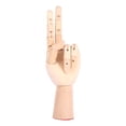 thumbnail image 6 of 7" Wood Art Mannequin Hand Model Flexible Moveable Fingers Manikin Hand Figure, Left Hand, 6 of 10