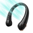 thumbnail image 1 of Ventilador de cuello Morelax recargable de 4000 mAh, 3 velocidades, color negro, 1 of 9