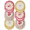 Talking Tables Truly Scrumptious Disposable Plates, 12 Count, 6.5 inches for Tea Party or Birthday