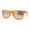 Orange, variant on Matte Frost Neon Iconic Hipster Horn Rim Silver Mirror Sunglasses Clear