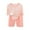 Pink, variant on Odeerbi Kids Boys Girls 2 Piece Outfits Modal Shorts Set Summer Pajamas Fashion Casual Short Sleeve Tops Round Neck Collar Botton Printed Shirts Shorts Sets Blue
