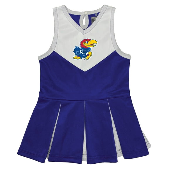 Girls Toddler Garb Royal Kansas Jayhawks Cheerleader Dress