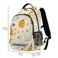 thumbnail image 2 of FORMRS Kids School Backpack Elementary Student Unisex Travel Bookbag with Reflective Stripes, Halloween Cute Ghosts, 2 of 7