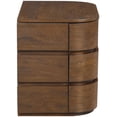 thumbnail image 3 of Meridian Furniture Annalise Brown Solid Wood Night Stand, 3 of 13