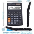 thumbnail image 6 of CATIGA CD-2775 Handheld Calculator Clear 12 Digit LCD Display Screen School Office (Black), 6 of 6