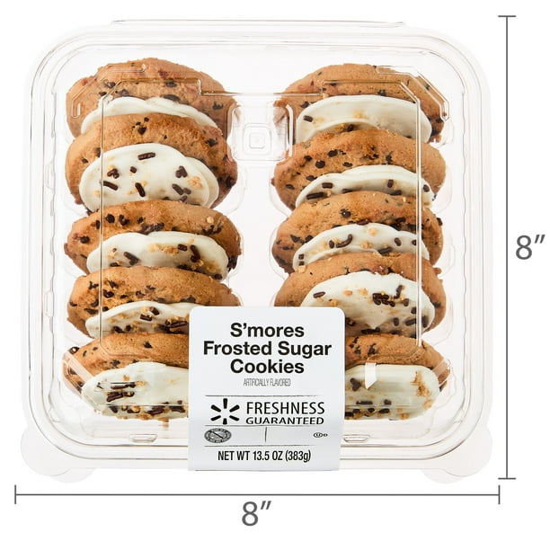 Freshness Guaranteed Baked S'mores White Frosted Sugar Cookies