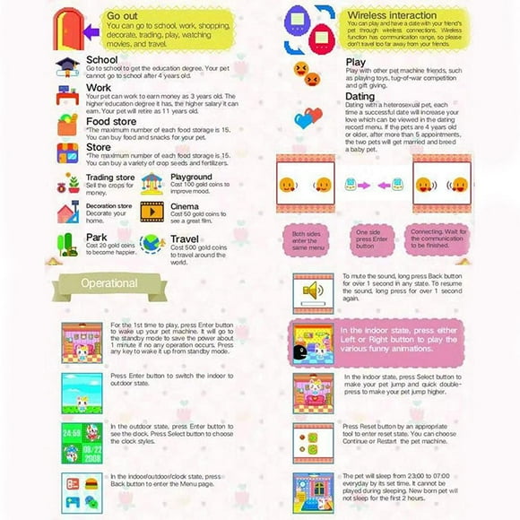 Virtual Pet Toy For Children Pet Game Console Handheld For Children USB Charging Pet Toy Birthday Gifts For Kids