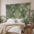 thumbnail image 3 of Vintage Green Yellow Tapestry for Bedroom Wall Hanging Tapestry, Southwestern Geometric Abstract Art Ceiling Backdrop Tapestries Poster Blanket Wall Decor for Teens Room Living Room Dorm 39" x 59", 3 of 8