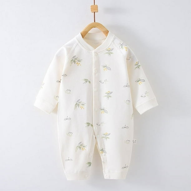 Mono de bebé de primavera y otoño, ropa interior de algodón para bebé de manga larga, ropa para gatear para recién nacidos, pijamas sin huesos