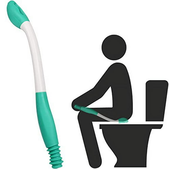 Long Reach Comfort Wipe Toilet Aids Tools,Bottom Wiper,Extends Your Reach Over 15" Grips Toilet Paper or Pre-Moistened Wipes