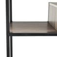 thumbnail image 6 of SAFAVIEH Joanna Contemporary Retro Mid Century Wood Etagere, Oak/Black, 6 of 8