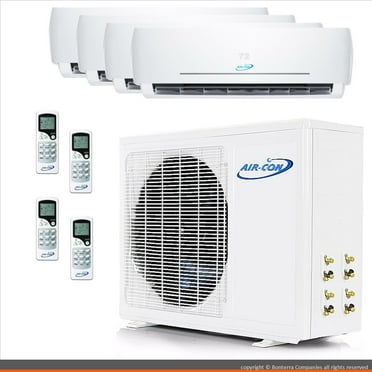 Air-Con Mini Split AC Heat Pump Ductless Multi 4 Zone 9000 9000 12000 12000 BTU 21 Seer