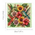thumbnail image 2 of Fall Tropical Hummingbird Floral Pearl Diamond Painting DIY Kit Sunflower Hibiscus Crystal Bead Art Set for Adults Teens Beginner-Friendly Botanical Home Wall Decor Holiday Gift, 2 of 6