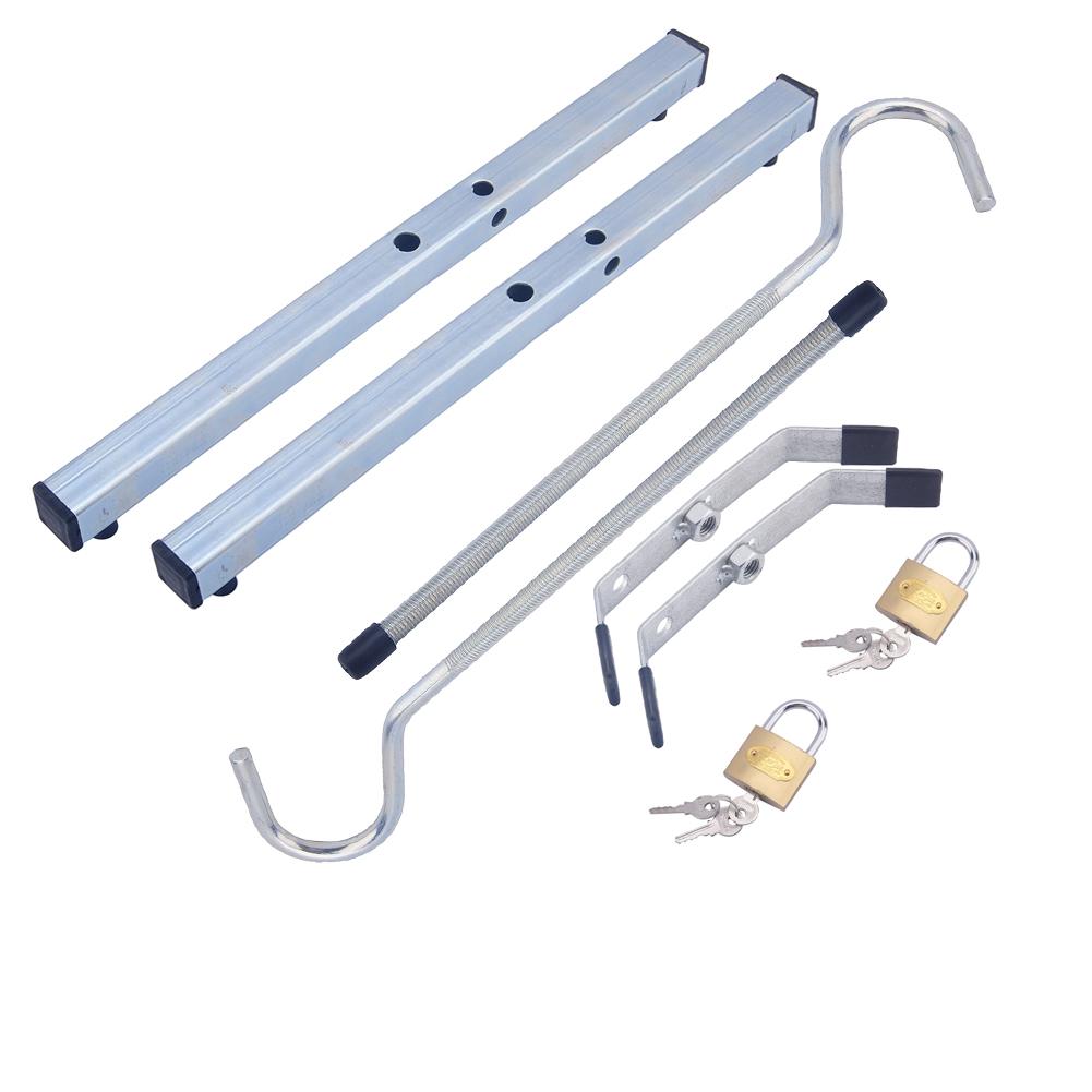 HERCHR Universal Lockable Car Van Roof Rack Ladder Clamps + 2 Padlocks