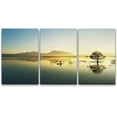 thumbnail image 3 of PixonSign Canvas Print Wall Art Set Mirrored Wetland Horizon Nature Wilderness Photography Realism Contemporary Landscape Colorful Multicolor Ultra for Living Room, Bedroom, Office - 24"x36"x3, 3 of 5