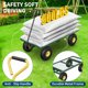 thumbnail image 2 of QinaQin Carrito de jardín de uso rudo con capacidad de 900 lb, laterales de malla removibles, llantas neumáticas y manija ajustable 180° para granja o patio, 2 of 8