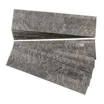 Aspect Peel and Stick Stone Overlay Kitchen Backsplash - Frosted Quartz(Approx. 15 sq ft Kit)