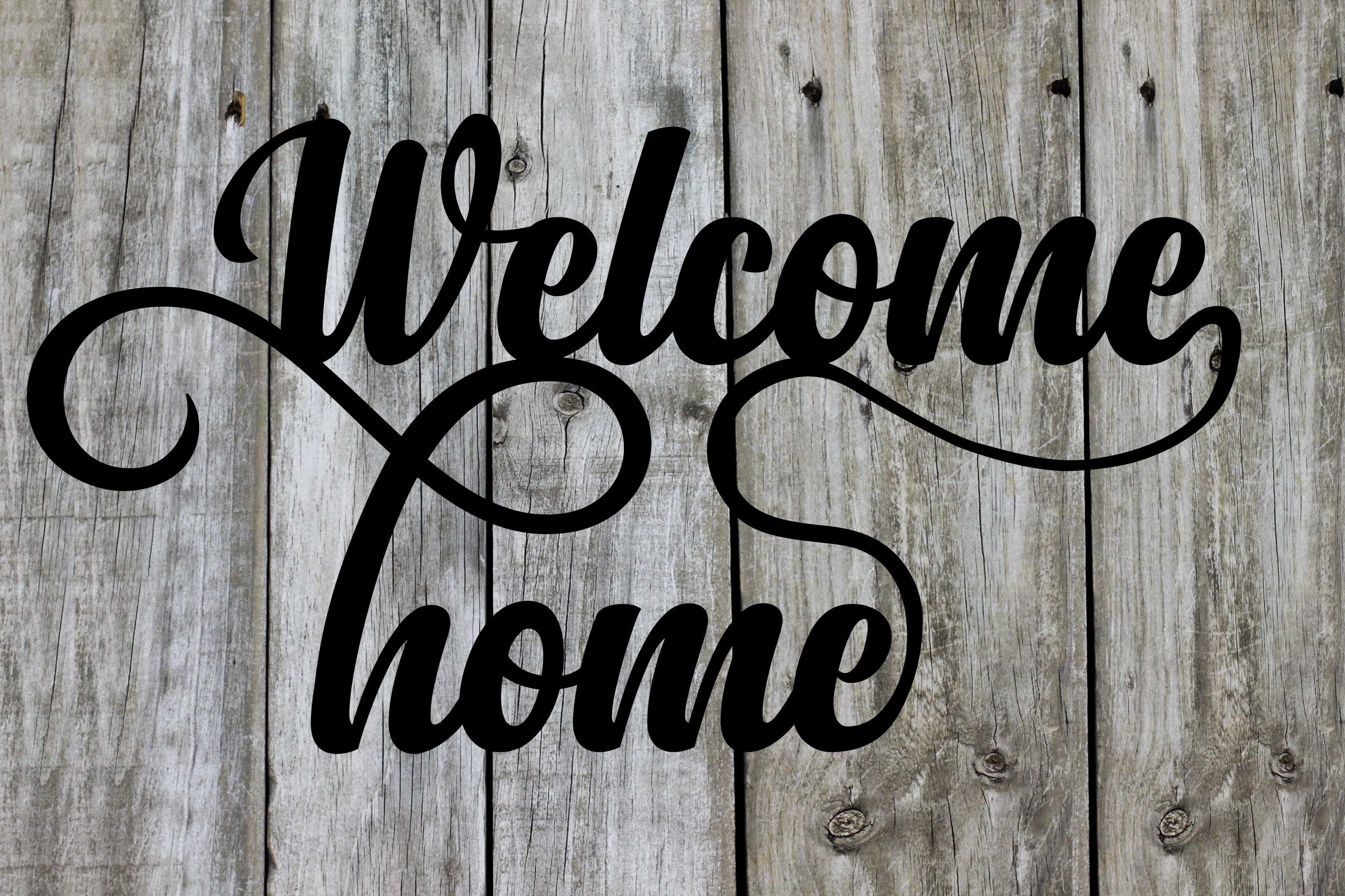Welcome Home - Beautiful Solid Steel Home Decor Decorative Accent Metal