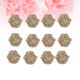 thumbnail image 4 of KAKOWELY 12 rosas de arpillera para manualidades, decoración de Navidad, bodas y fiestas., 4 of 4