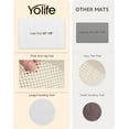 thumbnail image 5 of Yolife 32"x20" Diatomite Bath Mat, Super Absorbent Quick-Dry Bathroom Rug, Non-Slip Natural Diatomaceous Earth Mat for Shower, Kitchen, Entryway, Easy to Clean,White, 5 of 8