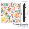 thumbnail image 2 of Decorative Floral Design Rubber Game Mat, 31.5 Inch Square Large Mahjong Table Pad with Anti-Slip Grip and Quiet Playing Area for Tiles and Cards, 2 of 7