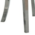 thumbnail image 4 of 24 Inch Dining Side Chair Set of 2- Tufted Silver Gray Fabric- Chrome legs, 4 of 6
