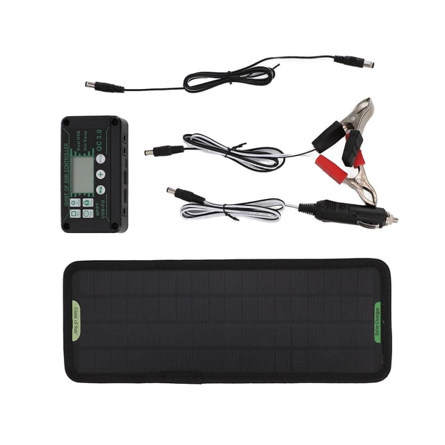 12V 10W MPPT Solar Charge Controller Power Loss Prevention Waterproof 12V Solar Panel Battery Charger Controller Black