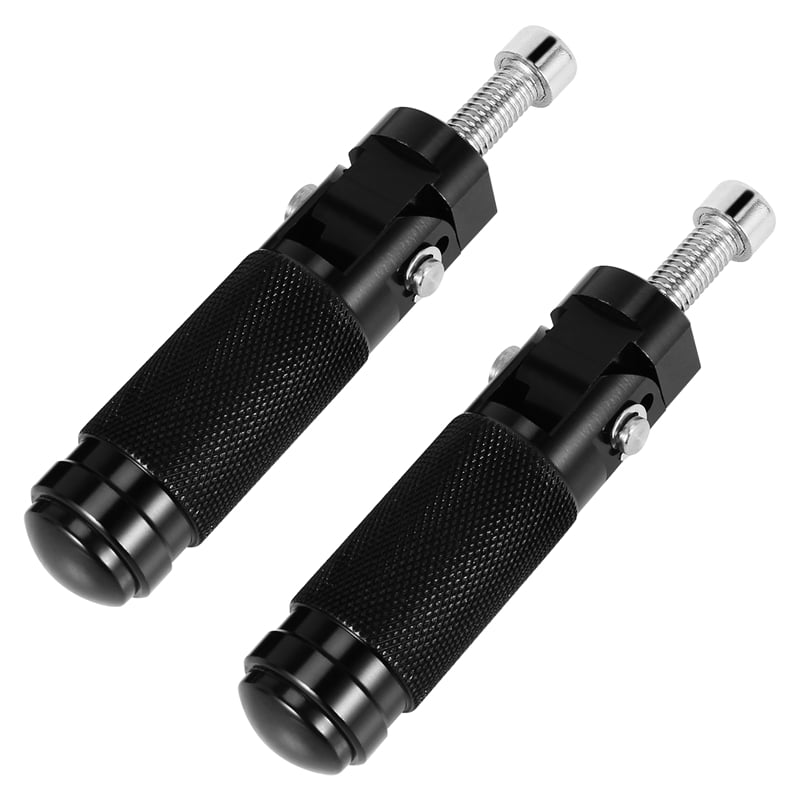 Black 8Mm Cnc Universal Motorcycle Bike Folding Foot Pegs Rear Rest