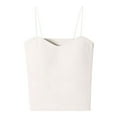 thumbnail image 1 of AherBiu Tank Tops with Built in Bras Padded Workout Camisoles Spaghetti Strap Basic Comfy Solid Color Tops, 1 of 3