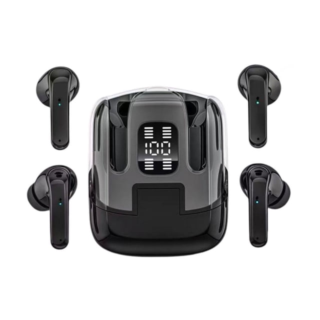 Wireless In-Ear Bluetooth Headset with Digital Battery Display for Sports Running, 13mm Speaker, 5.5 Bluetooth Version, Type-C Charging