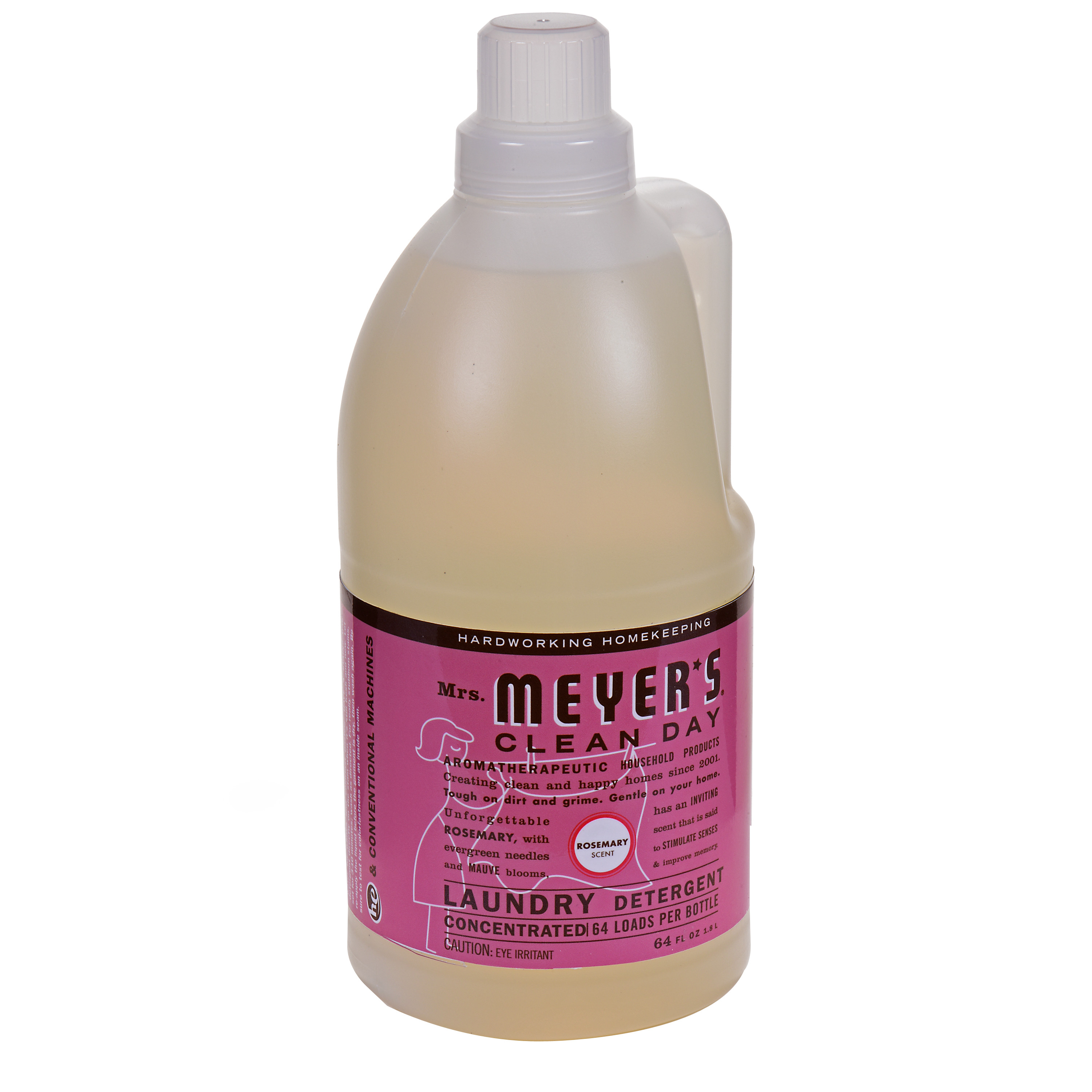Mrs. Meyer's Clean Day Laundry Detergent, Rosemary, 64 fl oz