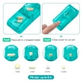 thumbnail image 6 of Monthly Pill Organizer 2 Times a Days,  Medicine Organizer Box with Portable Hard Shell and Pill Cutter, 31 Day Pill Box with Monthly and Weekly Sticker（purple）, 6 of 6