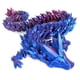thumbnail image 3 of 3D Printed Crystal Dragon 12In,3D Printed Flexible Articulated Dragon, 3 of 5