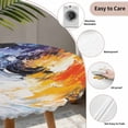 thumbnail image 3 of Oil Painting Round Tablecloth for 45-54 Inch Tables,Fitted Table Cover with Elastic Edge,Modern Abstract Colorful Smear Aesthetic Waterproof Outdoor Table Cloth Protector for Patio Garden Dinner, 3 of 9