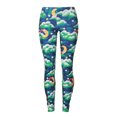 thumbnail image 2 of Leggings Navideños Para Mujeres Pantalones de Yoga Niñas Flaco Jingle Bell Impreso Cintura Alta Pantalones Ajustados Elásticos Odeerbi ODB208177, 2 of 4