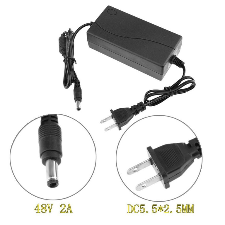 Kotyreds 48V 2A AC to DC Power Adapter Converter 5.5*2.5mm for POE