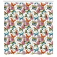 thumbnail image 3 of Ambesonne Butterfly Shower Curtain, Carnations Vintage, 69"Wx75"L, Multicolor, 3 of 3