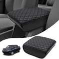 thumbnail image 6 of KBH Center Console Cover for 2006-2014 Honda Ridgeline Accessories, Black Leather Middle Console Armrest Lid Cover Cushion Pad, 6 of 9