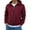 Wine, variant on Men's Full Zip Hoodie Jackets with Zipper Pockets Mid-weight Thick Long Sleeve Drawstring Sweatshirt Sport Coat (XL, Navy 02)