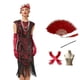thumbnail image 2 of Vestido de noche de una pieza con borlas estilo Gatsby, sin mangas y lentejuelas, vestido de fiesta, 2 of 4